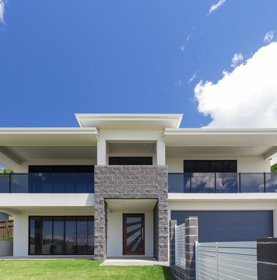 Stone wall elevation